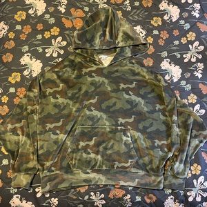 Velour American Eagle Hoodie